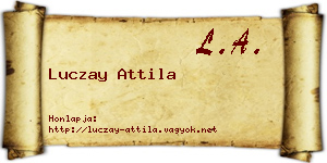 Luczay Attila névjegykártya